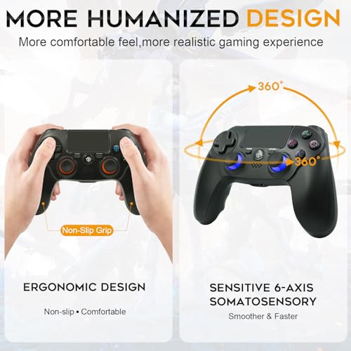 Paquete De 2 Controladores Inalámbricos Cinth Para Ps4, Sens