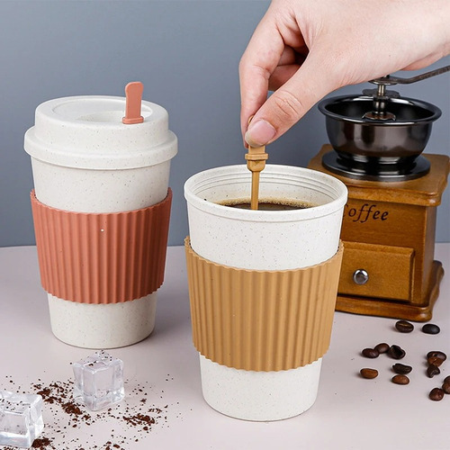 Tazas De Café De 470 Ml Con Tapas Taza De Café Reutilizable