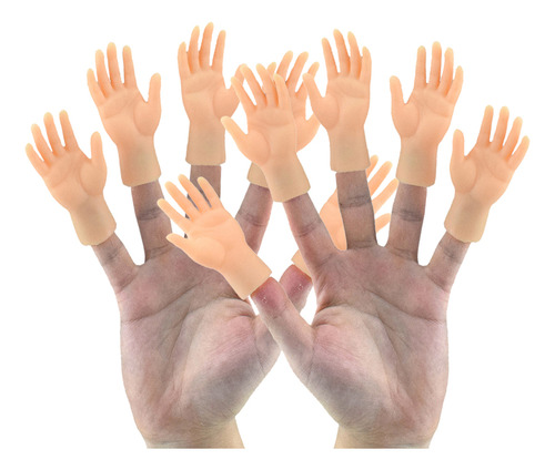 10 Divertidas Marionetas De Mano Naranjas, 2 Unidades, Minid