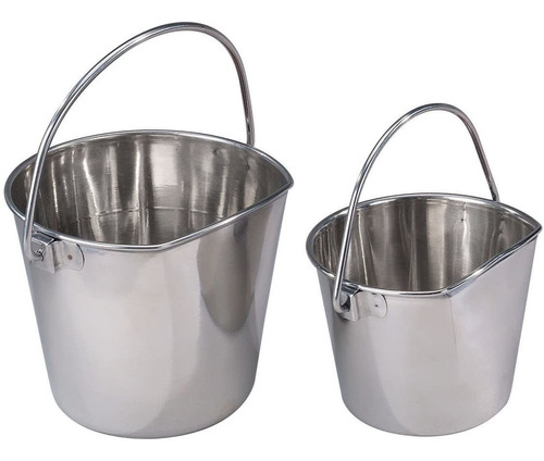 Proselect Stainless Steel Flat Sided Pet Pail