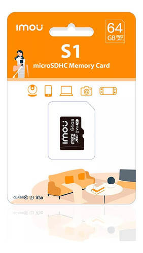 Tarjeta De Memoria Imou Microsd Sdhc S1 C10 Interior 64gb
