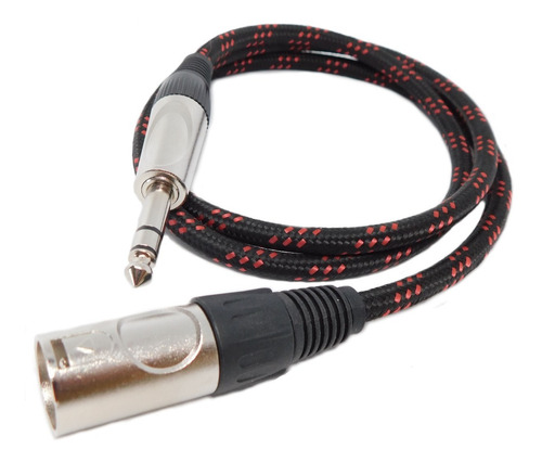 Imagen 2 de 3 de Cable Canon Xlr Macho A Plug Balanceado Profesional 6 Mts