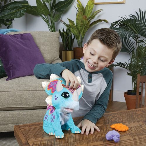 Imagen 4 de 5 de Furreal Friends Dino Bebe Saltarin Hoppin Topper Hasbro