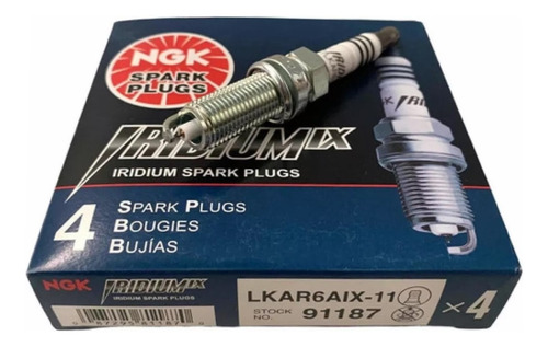 Bujias De Iridio Ngk Lkar6aix-11 Para Nissan Paquete De 4