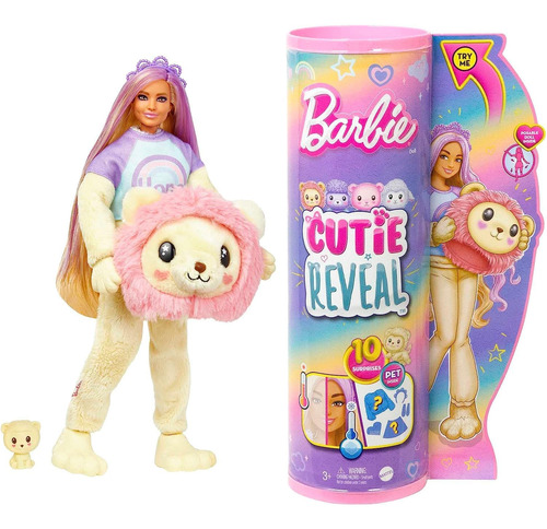 Boneca Barbie Cutie Review Leão Hkr02 Mattel