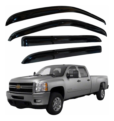 Botaguas Deflector Silverado Doble Cab Suburban 2008 - 2014