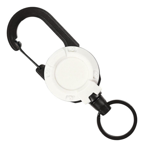 2 Retractable Holders, Retractable Keychain White Fiber Rope