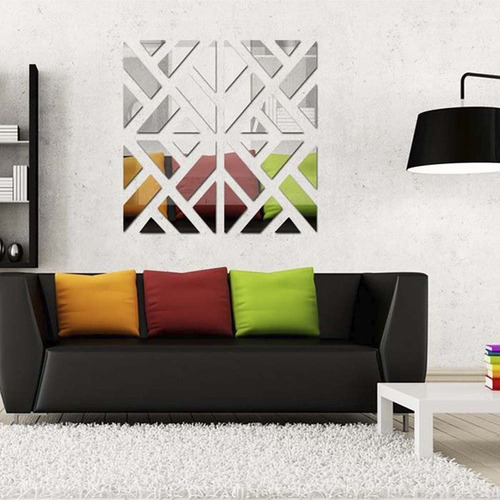 Espelho Decorativo Preto Geométrico