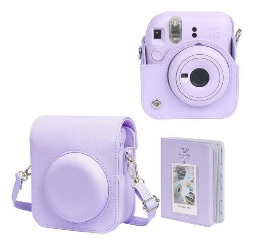 Funda De Cámara Wogozan , Para Instax Mini 12, Lila