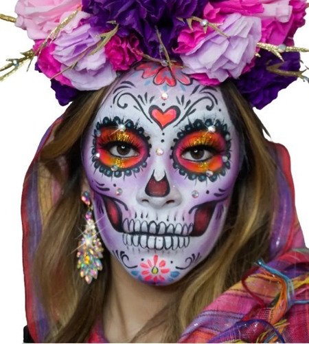 Stickers Corporales Maquillaje Catrina Halloween | Meses sin intereses Stickers Corporales Maquillaje Catrina Halloween | Meses sin intereses