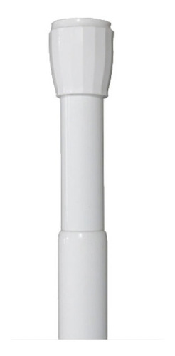 Imagen 4 de 10 de Barral Para Cortina De Baño Extensible De 1 A 2 Mtrs Blanco