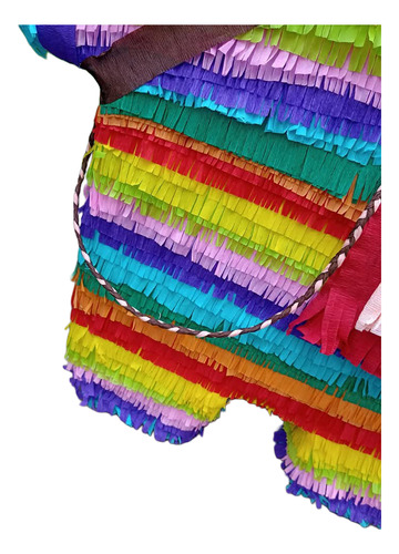 Piñata Cumpleaños Burrito Mexicano Blanco Burro Mexicano Geométrico Grande
