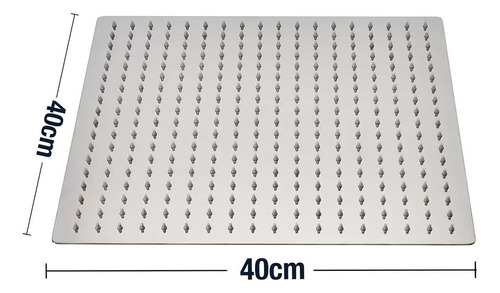 Regadera Cuadrada Jumbo Tipo Lluvia Rubinett Xk-10-40c Cst Color Cromo