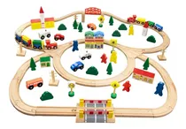 Comprar Pista De Tren Juguete Niño Niño Educación Temprana Madera Personaje Juego Tren De Madera Fantastic Toys TRA02