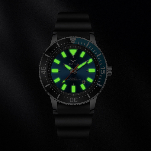 Reloj Mecánico Onola Luminous Con Calendario Analógico