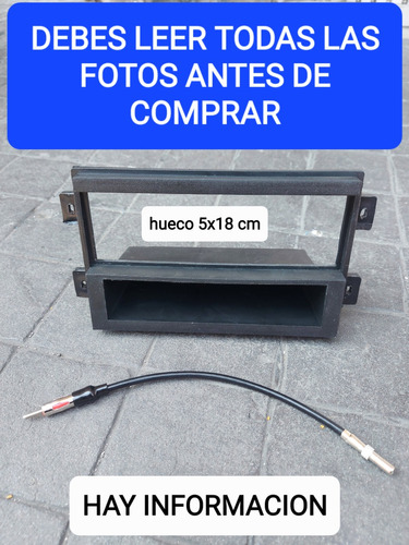 Base Estereo 1 Din Adap Antena Ford Edge Años 2007 Al 2010