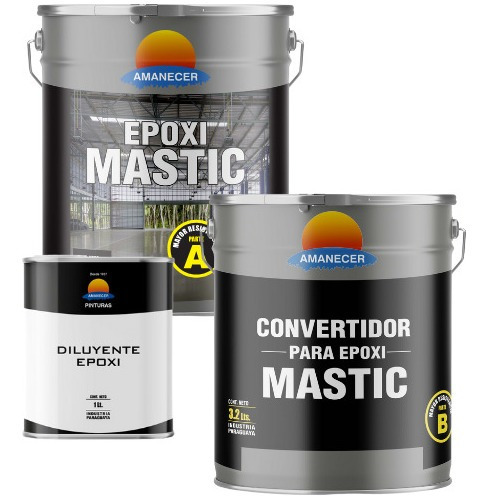 Kit Epoxi Mastic Transparente + Solvente