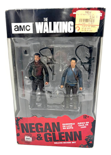 Negan & Glenn The Walking Dead Deluxe Box Mcfarlane Nuevo (Usado)