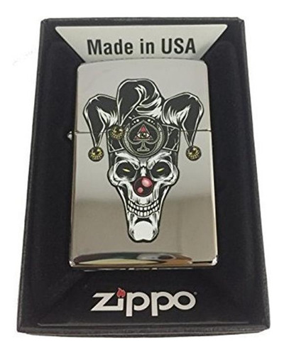 Encendedor Personalizado Zippo - Skull Jester Scary Clown Jo