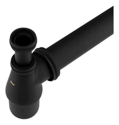 Sifão Para Lavatório 1x1.1/2 Preto Fosco Fani Metais