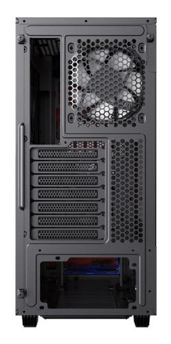 Imagem 6 de 7 de Gabinete Gamemax Gamer Contac Preto Red Argb Vidro