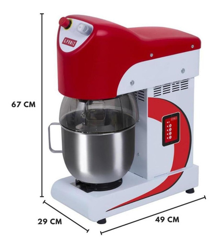 Batedeira Planetária 8 Litros 1/4 Cv Bp08rp Epóxi Gpaniz Cor Branco Frequência 60 Hz 220V