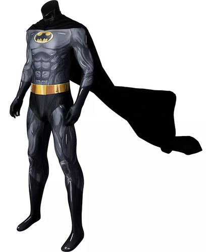 Batman Cos Animado De Una Sola Pieza Mallas Temporada 1 Cosplay Mono Traje De Capa