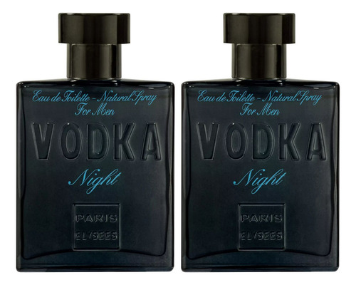 2 Vodka Night Paris Elysees Eau De Toilette - Perfume 100ml