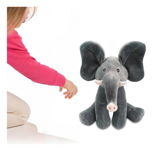 Juguete Musical De Peluche Para Bebé, Cantor Orejas Grises