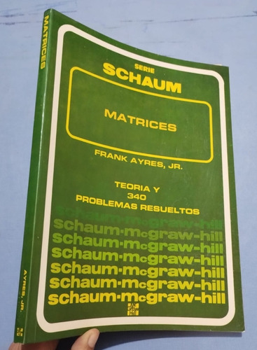Libro Schaum Matrices Frank Ayres