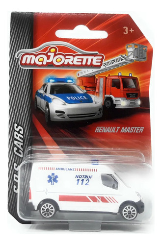 Majorette - S.o.s. Cars - Renault Master Ambulance  1/64