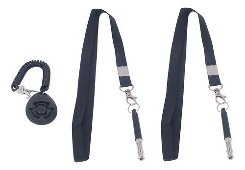Silbato Stop Barking Para Perros, 2 Unidades, Negro, 3 Pulga