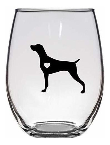 Weimaraner Wine Glass, 21 Oz, I Love My Weimaraner, Dog Mom,