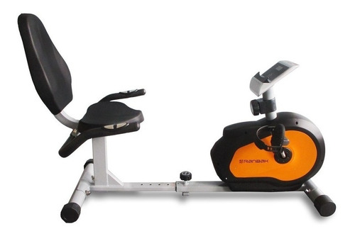 Bicicleta fija Ranbak RAN-201 horizontal color gris y naranja