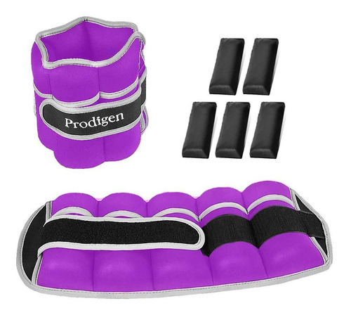 Imagen 3 de 10 de Juego De Polainas Prodigen Con Pesos Ajustables Hasta 3 Lbs