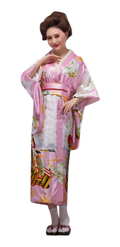 Vestidos Mujer Impresión Kimono Tradicional Japonesa 6413