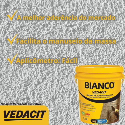 Bianco Otto Adesivo Para Argamassa Chapisco Vedacit Fixador