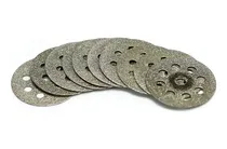Comprar 10 Discos De Corte Diamantados 22mm + 2 Vástagos Para Dremel