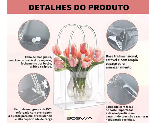 30 Fiestas Bolsas De Regalo Con Asa Transparente 17x23x