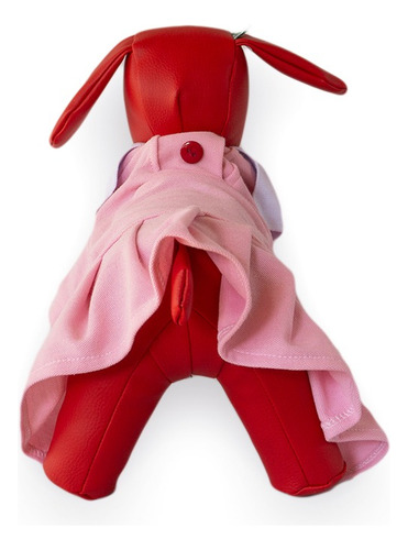 Hermoso Vestido Tipo Polo Color Rosa Para Perrita | Talla 3 Rosa Pálido Tipo Polo