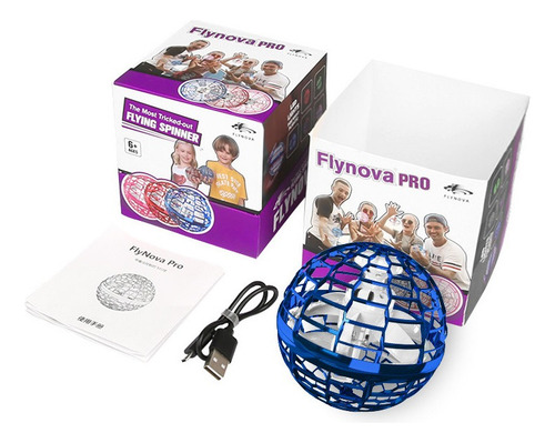 * Flynova Pro Flying Ball Juguete Rotación 360 Luz Led
