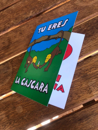 Imagen 6 de 8 de Simpsons Cáscara De Mi Banana Tarjeta San Valentín Monoslisa