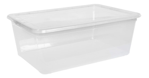 Caja Organizadora Transparente Plástica Apilable 10 Lts.