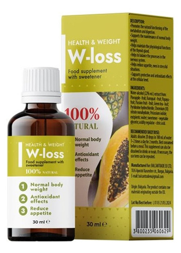 W-loss - Suplemento Alimentario - 100% Natural