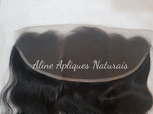Prótese Capilar Cabelo Humano Front Lace Clousure 45cm
