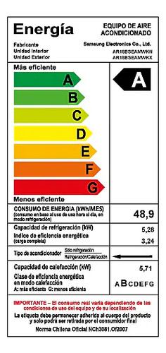 Samsung Aire Acondicionado Wind-free 18.000 Btu Inverter