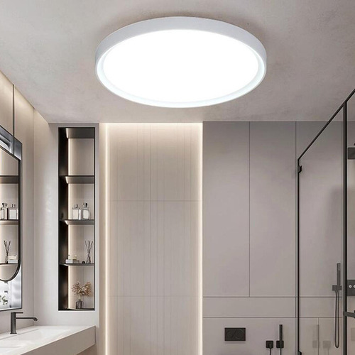 Luminaria Minimalista De Luz Suave Para Baño, Blanca, 36 W