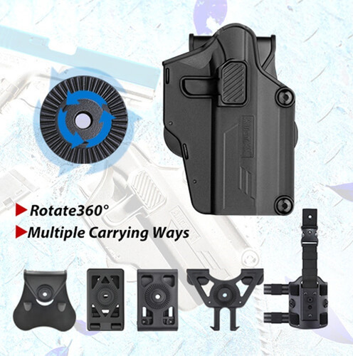 Imagen 8 de 10 de Funda Holster Per Fit Pistolera Universal