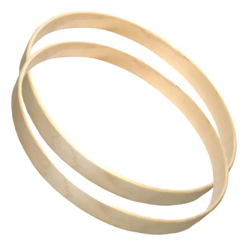 Kit Par De Aros Para Bumbo Adah Madeira Abm-1400 14 14 Pol