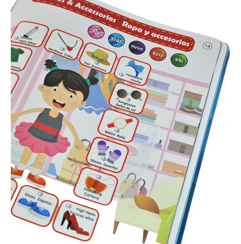 Libro Musical Interactivo Didáctico Aprendizaje Bilingüe